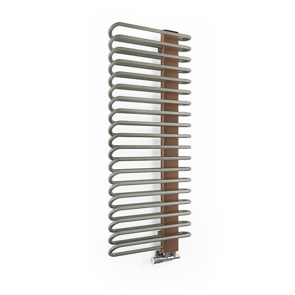 Terma Michelle Nickel Gloss and Copper Heated Towel Rail 1200 x 400mm - Image 5