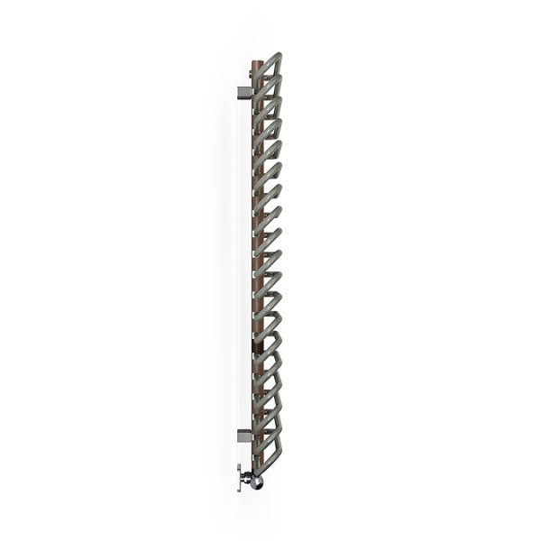 Terma Michelle Nickel Gloss and Copper Heated Towel Rail 1200 x 400mm - Image 6