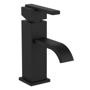 Milan Modern Mono Basin Mixer Tap   Matt Black