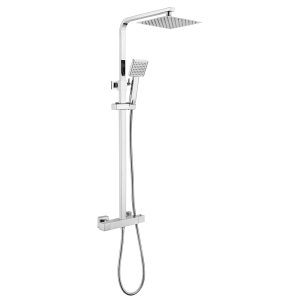 Milan Low Pressure Thermostatic Shower with Cool Touch   Chrome