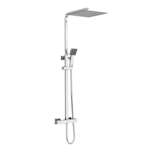 Milan Modern Square Thermostatic Shower (300 x 300mm Head   Chrome)