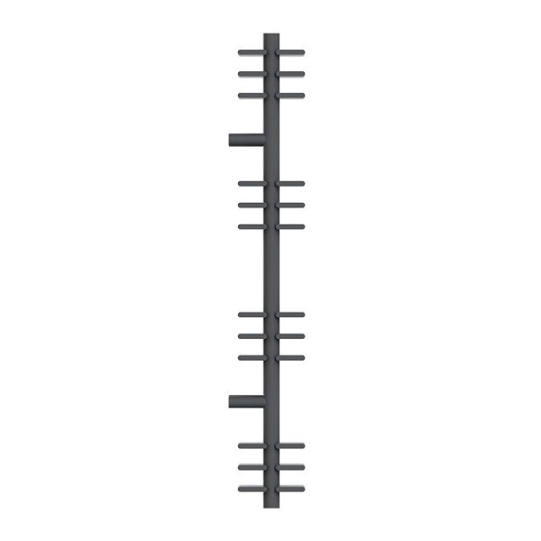 Milan Anthracite 1100 x 600mm Designer Shelf Heated Towel Rail - Image 5