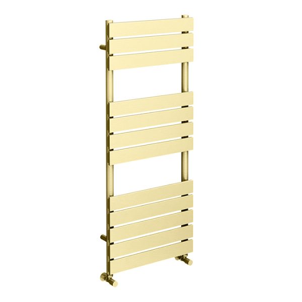 Arezzo Brushed Brass 1200 x 500 Heated Towel Rail - Image 2
