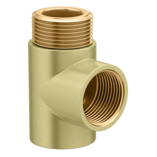 Arezzo Brushed Brass 1200 x 500mm Heated Towel Rail (incl. Valves + Electric Heating Kit) - Image 6