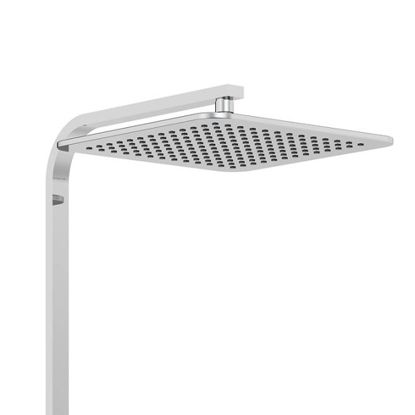 Milan Deluxe Cool Touch Square Thermostatic Shower (250 x 250mm Head   Chrome) - Image 4