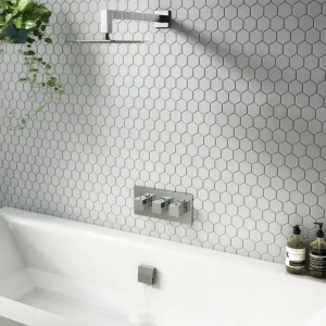 Milan 2 Outlet Shower System (Fixed Shower Head + Overflow Bath Filler)
