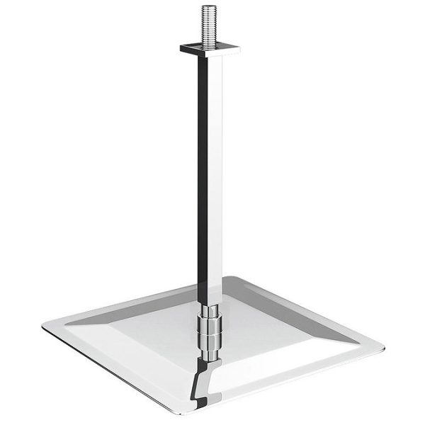 Milan Square Triple Shower Valve, Ceiling Mounted Square Shower Head & 6 Body Jets - Image 6