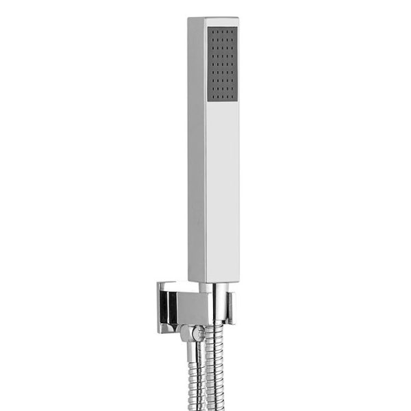 Milan 400mm LED Square Shower Package with Concealed Valve + Handset - Image 2