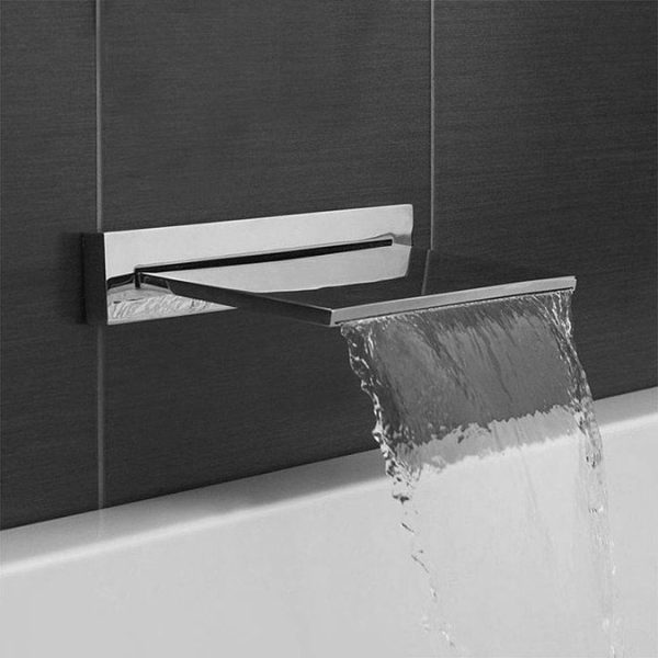 Milan Modern Shower Package (Fixed Head, Riser Rail Kit + Bath Spout) - Image 3