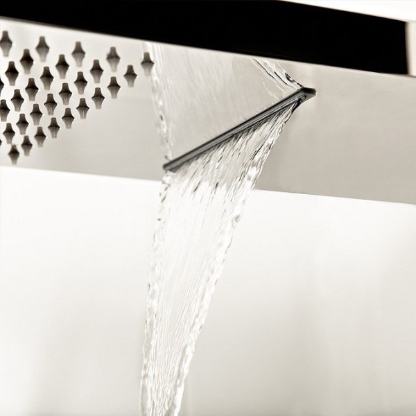 Milan Shower Valve with Built in Diverter + Rainfall/Water Blade Shower Head - Image 5