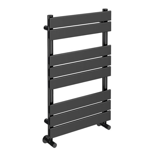 Milan Black Nickel 800 x 500mm Single Panel Heated Towel Rail - Image 2