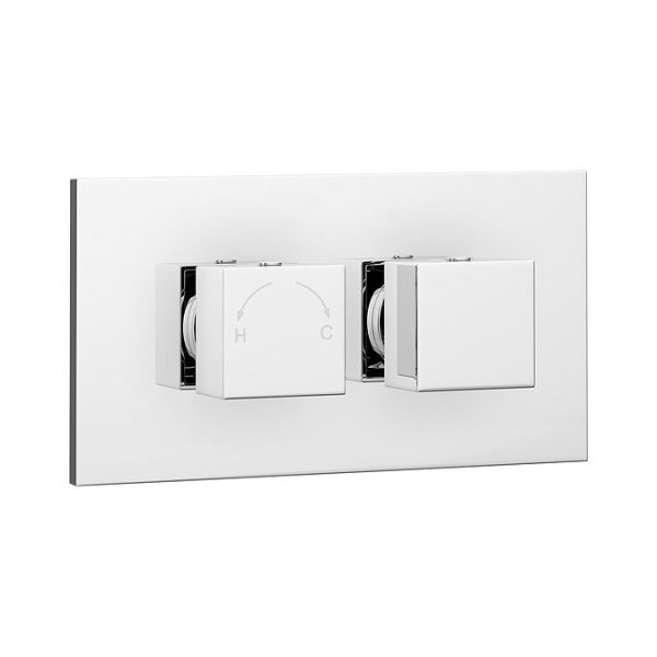 Milan Square Shower Package with Concealed Valve + Head - Image 2