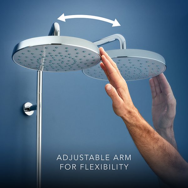 Mira Sport Manual Dual Outlet 9.8kW Electric Shower   White & Chrome - Image 5