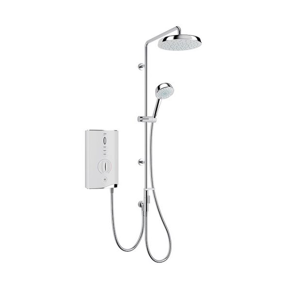 Mira Sport Max Dual Outlet 10.8kW Electric Shower   White & Chrome - Image 3