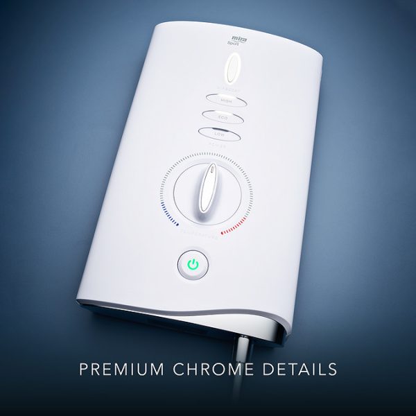 Mira Sport Max Dual Outlet 10.8kW Electric Shower   White & Chrome - Image 6