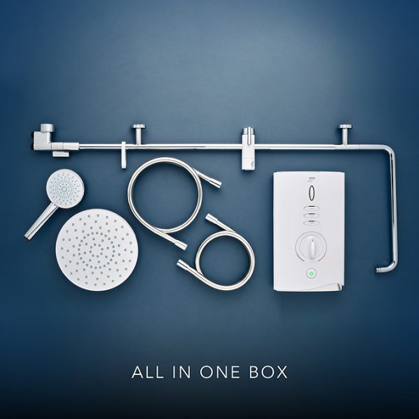 Mira Sport Max Dual Outlet 10.8kW Electric Shower   White & Chrome - Image 7