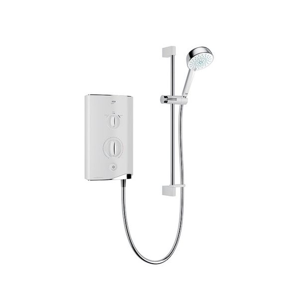 Mira Sport Single Outlet 9.8kW Thermostatic Electric Shower   White & Chrome - Image 3