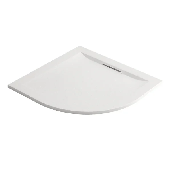 Mira Flight Level Safe 800 x 800mm Anti Slip White Quadrant Shower Tray