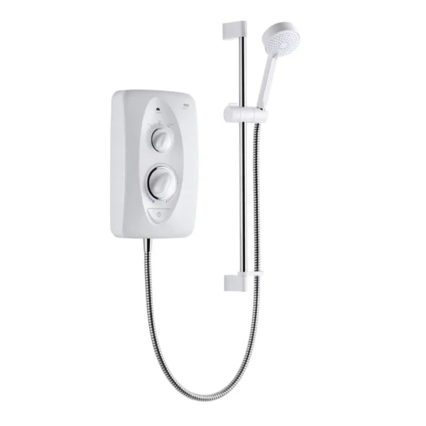Mira Jump Electric Shower   White & Chrome