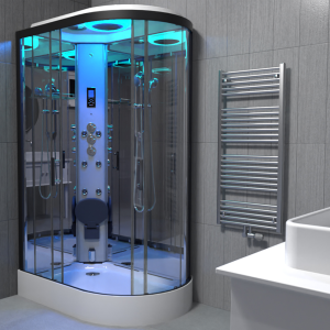 Insignia Premium 1200 x 800mm Steam Shower Black Frame