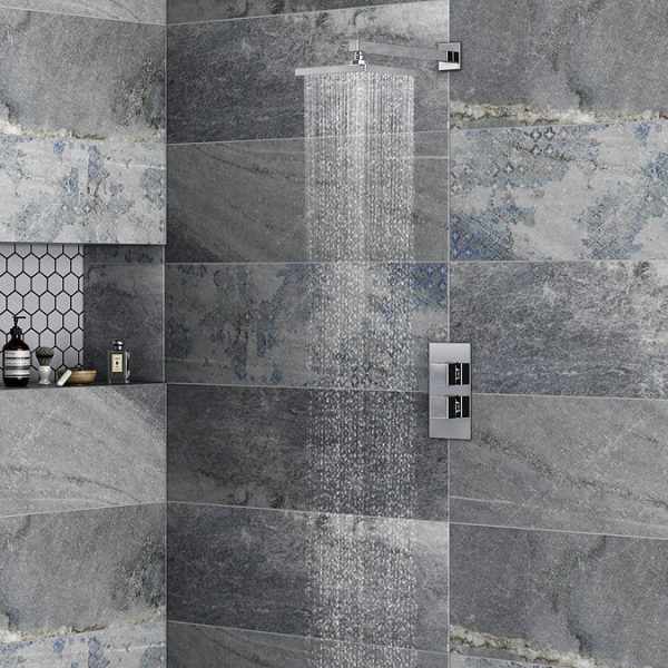 Milan Square Shower Package with Concealed Valve + Head - Image 6