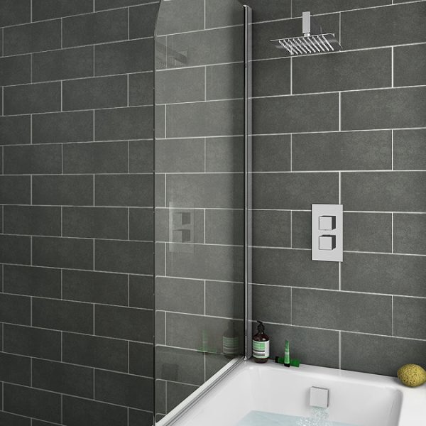 Milan Modern Shower Package (Fixed Shower Head + Overflow Bath Filler) - Image 4