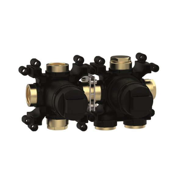 Crosswater Module 3ONE6 Stainless Steel 2 Outlet 2 Handle Concealed Shower Valve - Image 2