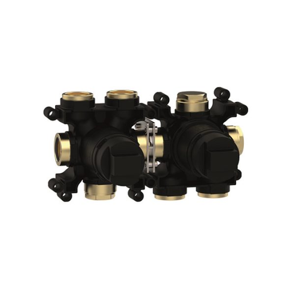 Crosswater MPRO Module Slate 3 Outlet 2 Handle Concealed Shower Valve - Image 2