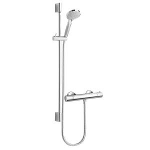 Modern Cool Touch Shower Bar Valve + Slider Rail Kit