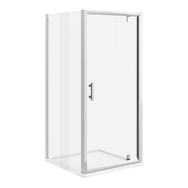 Toreno 8mm Square Pivot Door Shower Enclosure   Easy Fit - Image 2