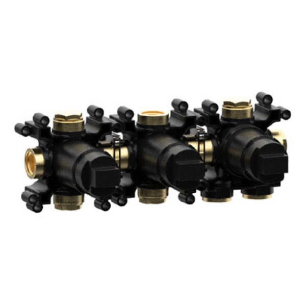 Crosswater Module MPRO Push 2 Outlet Concealed Shower Valve   Brushed Brass - Image 2