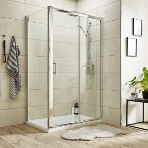 Toreno 8mm Rectangular Sliding Door Shower Enclosure   Easy Fit