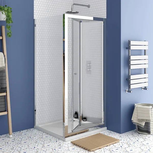 Monza 1000 x 1000mm Bi Fold Door Shower Enclosure without Tray