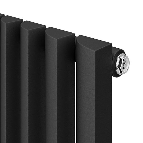 Monza 1600 x 355 Vertical Venetian Style Anthracite Designer Radiator - Image 3