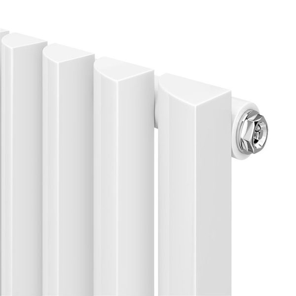 Monza 1600 x 355 Vertical Venetian Style White Designer Radiator - Image 2