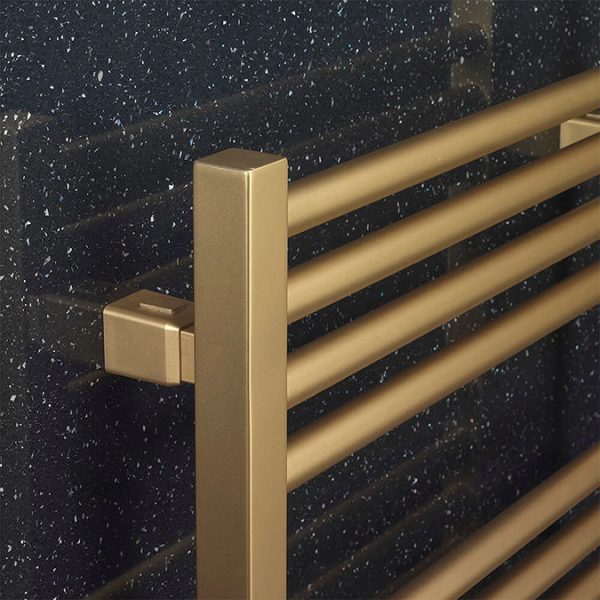 Crosswater MPRO 480 x 1380mm Heated Towel Rail   Brushed Brass Effect - Image 4