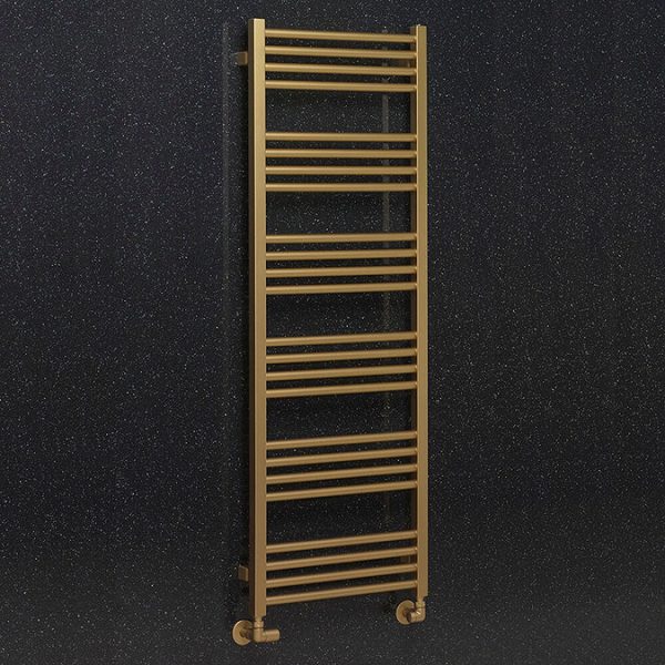 Crosswater MPRO 480 x 1380mm Heated Towel Rail   Brushed Brass Effect - Image 2