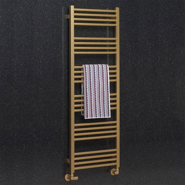Crosswater MPRO 480 x 1380mm Heated Towel Rail   Brushed Brass Effect