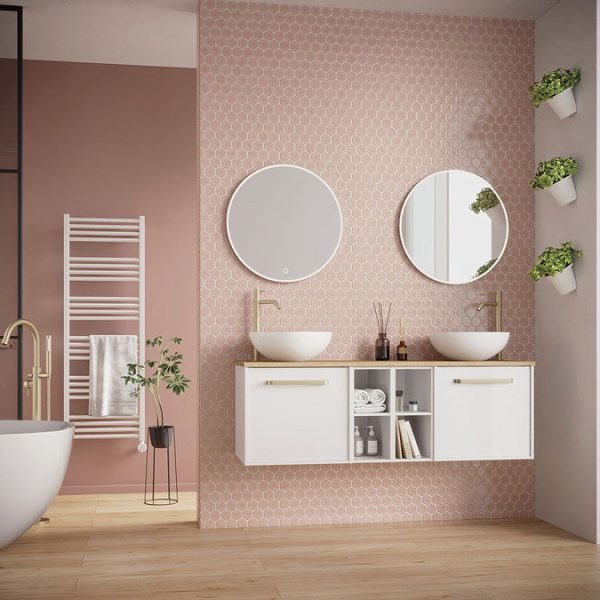 Crosswater MPRO 480 x 1380mm Electric Only Towel Rail   Matt White - Image 2