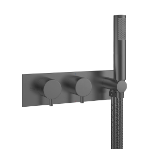 Crosswater MPRO Slate 2 Outlet Concealed Thermostatic Bath Valve & Handset