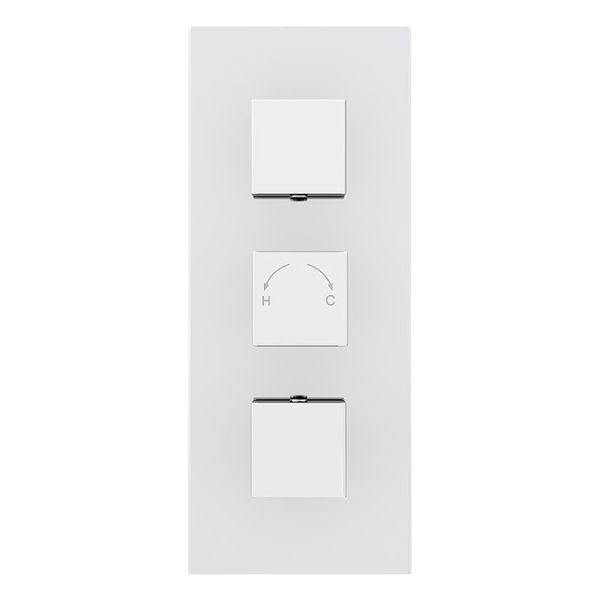 Milan Concealed Shower Valve with Slide Rail Kit + Wall Mounted Fixed Head - Image 2