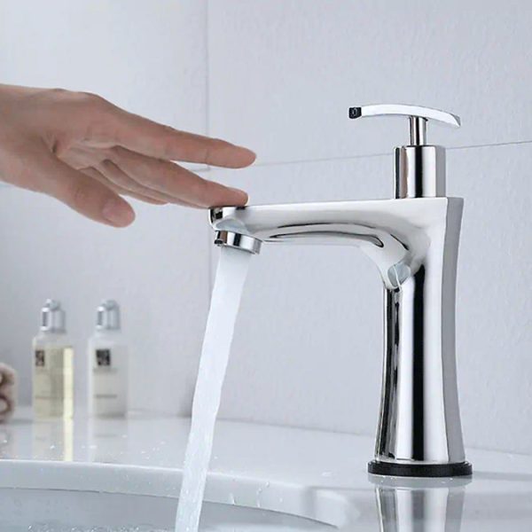 Mileto Touch Sensor Basin Tap with Integrated Soap Dispenser - Image 3