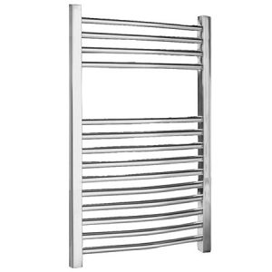 Chrome Curved Ladder Heated Towel Rail 500 x 700mm
