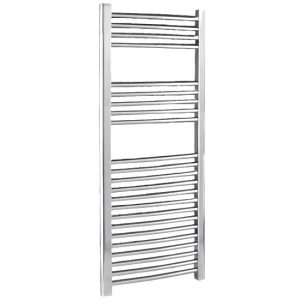 Chrome Curved Ladder Heated Towel Rail 500 x 1100mm