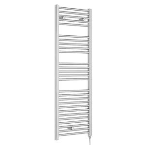 Nuie H1375mm x W480mm Chrome Electric Only Ladder Rail