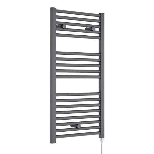 Nuie H920mm x W480mm Anthracite Electric Only Ladder Rail