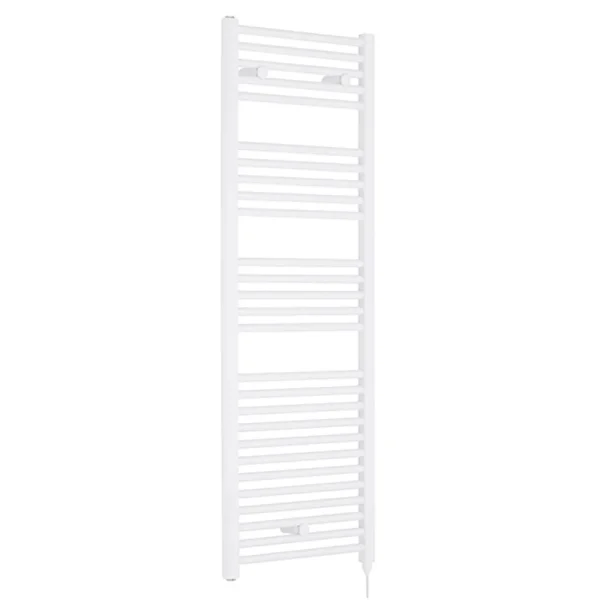 Premier H1375mm x W480mm White Electric Only Ladder Rail
