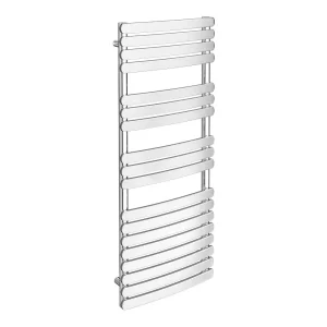 Murano Curved Heated Towel Rail H1200mm x W500mm Chrome