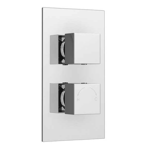Milan Concealed Thermostatic Valve with Diverter, Fixed Shower Head + 4 Body Jets - Image 6