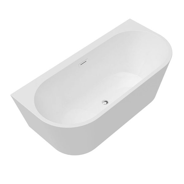 Monza 1700 x 800 Double Ended Free Standing Back To Wall Bath - Image 3
